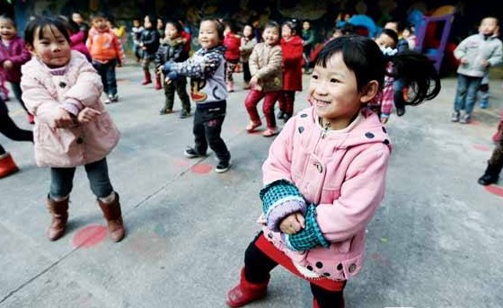 贵阳幼儿园走向国际化 课间齐跳<em>江南Style</em>(