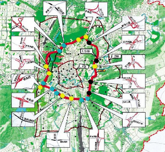 贵阳拟建"1.5环" 全线双向六车道不设红绿灯