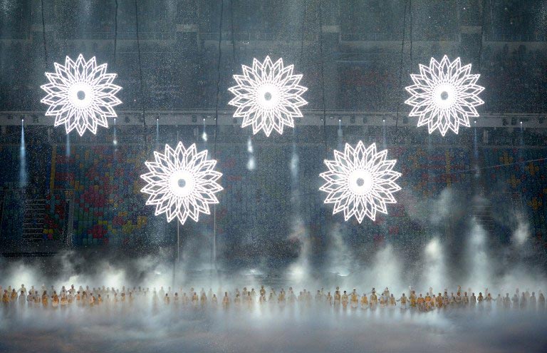 2014年索契冬奥会开幕 俄罗斯吹响造梦号角