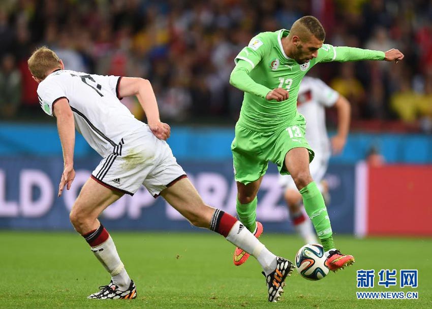 世界杯八强赛:德国加时苦战2-1险胜阿尔及利亚