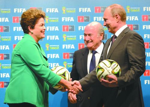 告别巴西相约俄罗斯 普京:打造高水平世界杯