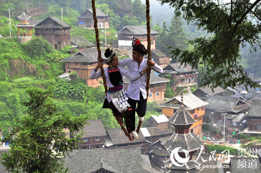 贵州从江:七夕,红豆杉下传情意