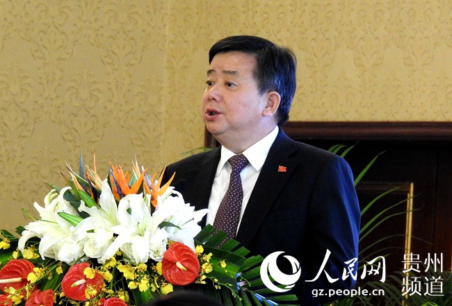 11月2日,在萧山从江县专题招商推介会上,中共从江县委书记张广渊先生
