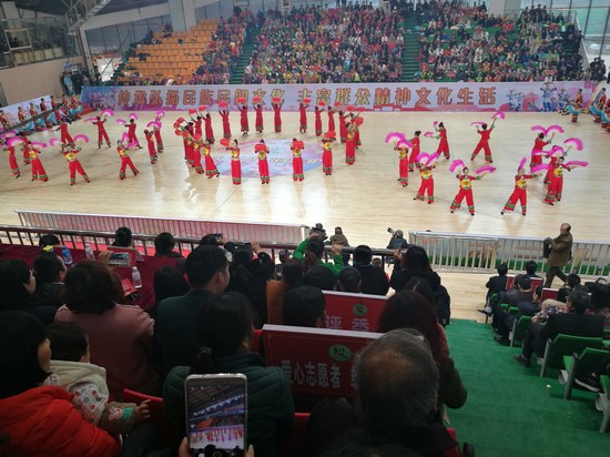 貴州思南舉行三八國際婦女節（土家族）花燈表演