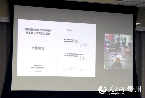 项目线上签约<br /> 中共清镇市委宣传提供