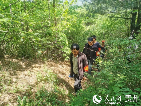 護林員進山巡查。趙梅 攝