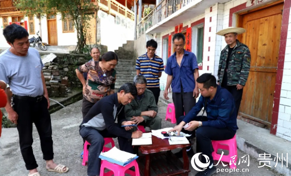 企業正在簽收村民的水芋。楊世友 攝