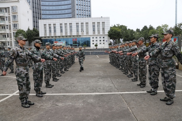 2021年度春季征兵役前教育训练正在进行。