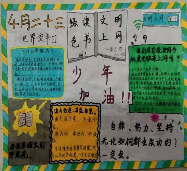 手抄报。