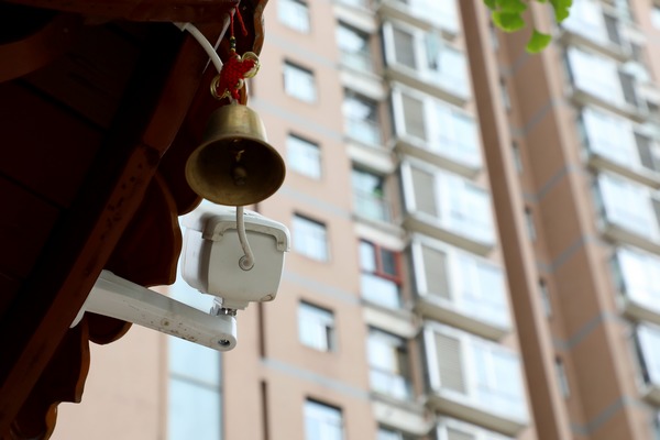 社區安裝的高清智能攝像頭。駱婭攝