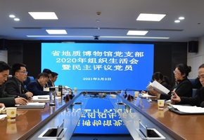 贵州省地质博物馆召开2020年度组织生活会
