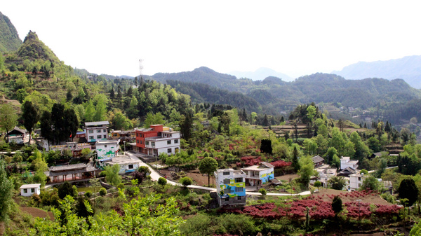 印江自治縣沙子坡鎮美麗的韓家村。梅亞軍攝