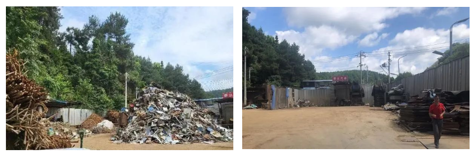 贵阳鸿福物资回收有限公司第四回收站整改前后对比照片