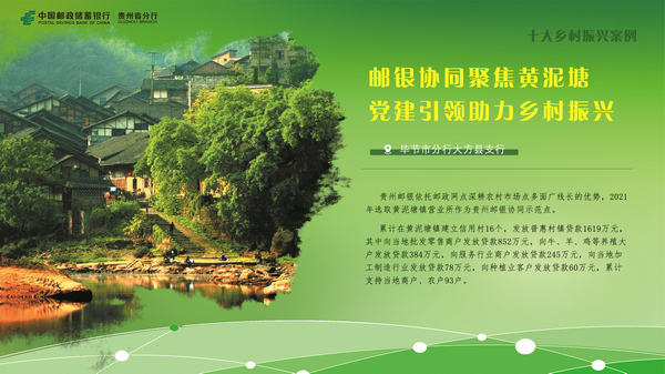 贵州邮银在这块美丽的土地上浇灌了金融“活水”。
