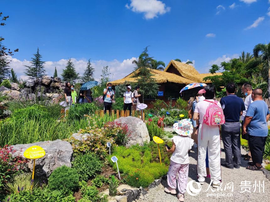 游客參觀園藝花園。人民網 李麗萍攝