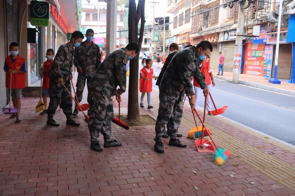 環境衛生清潔志願服務活動現場。