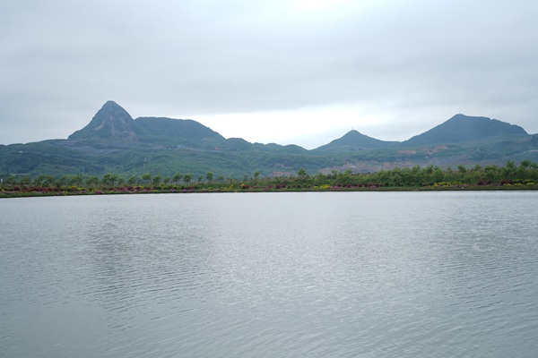 金沙新龍村化竹礦山人工湖1