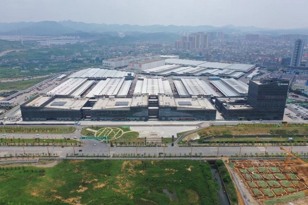 建行贵州省分行贷款支持建设的贵阳农产品物流园。建行贵州省分行供图