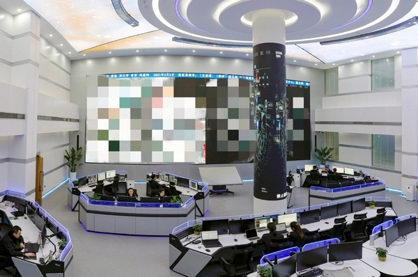 南明公安分局块数据指挥中心大厅。图片由南明公安分局提供
