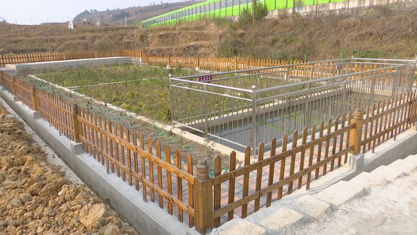沫阳镇红星村生活污水处理系统。