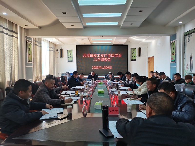 龍崗鎮復工復產消防安全工作部署會。