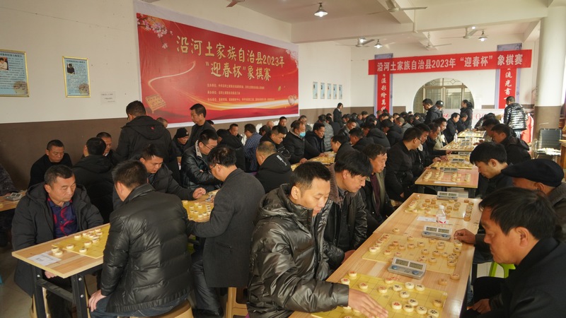 1月29日，沿河土家族自治县2023年“迎春杯”象棋赛。 张洪全 摄.JPG
