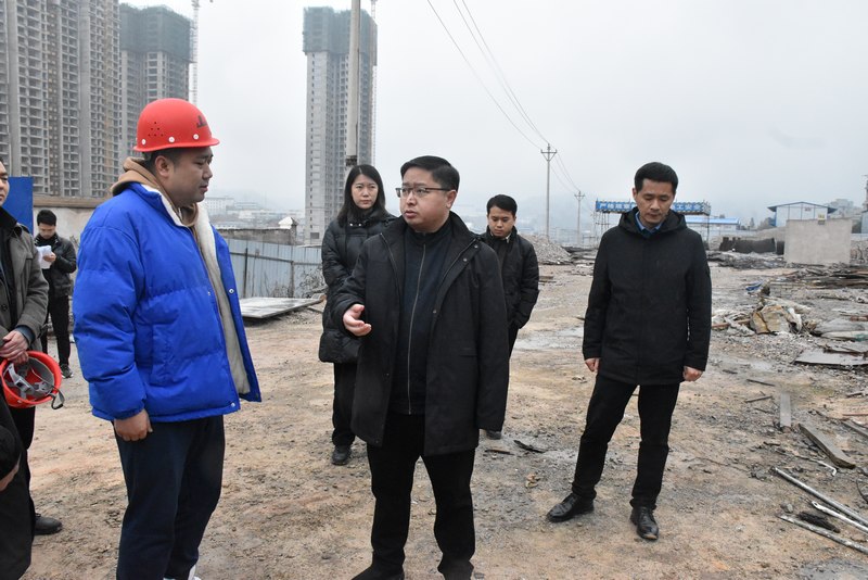 2月3日，凱裡市委副書記、市長楊波（中）調研凱裡市疾病預防控制中心年后復工復產情況。