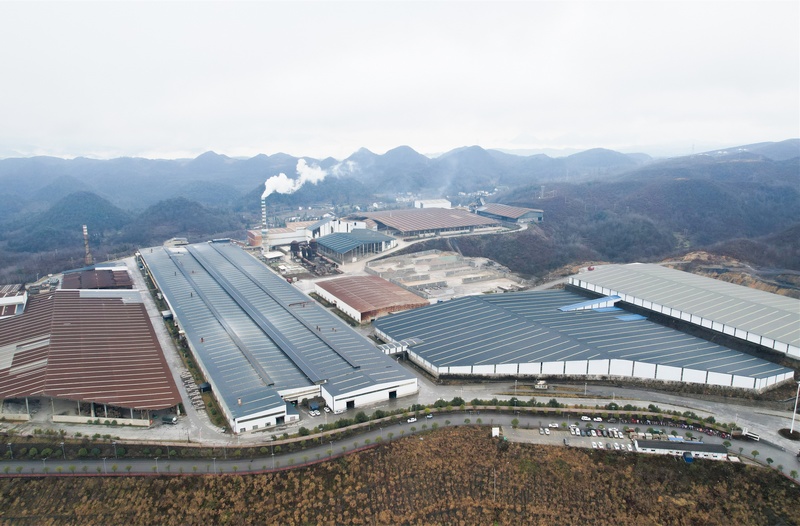 2月13日，贵州省海美斯科技有限公司生产工厂航拍。（李灵 摄）.jpg