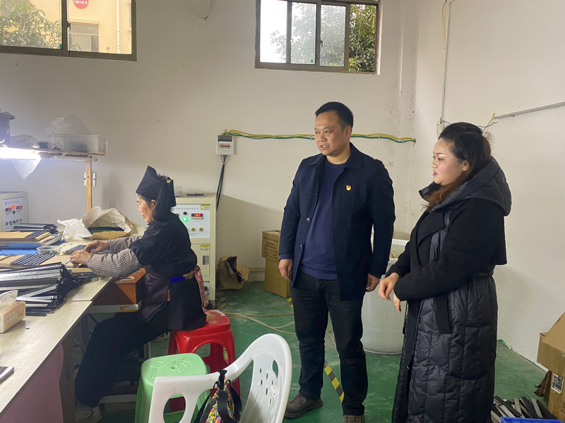 积极引进微电子加工厂实现楼上安居楼下就业。