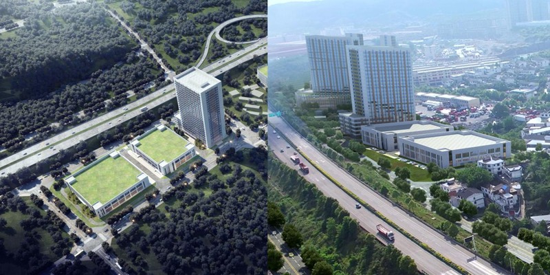 城南新型产业园建设项目效果图。