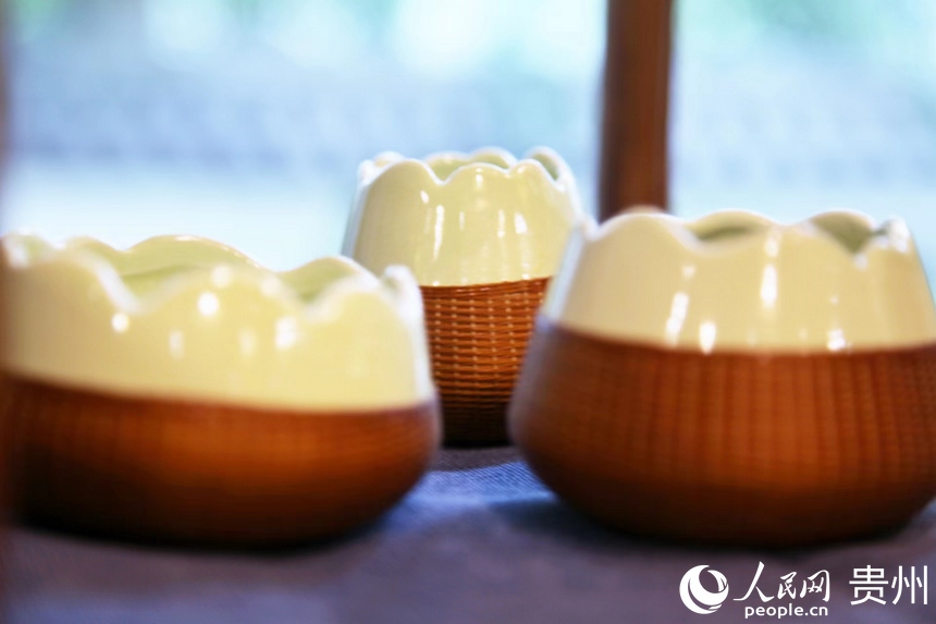 竹艺术品。人民网 龙章榆摄