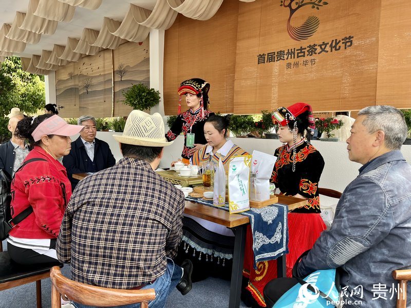 4.宾客在首届“贵州古茶文化节”上品茗。人民网 李丽萍摄.jpg
