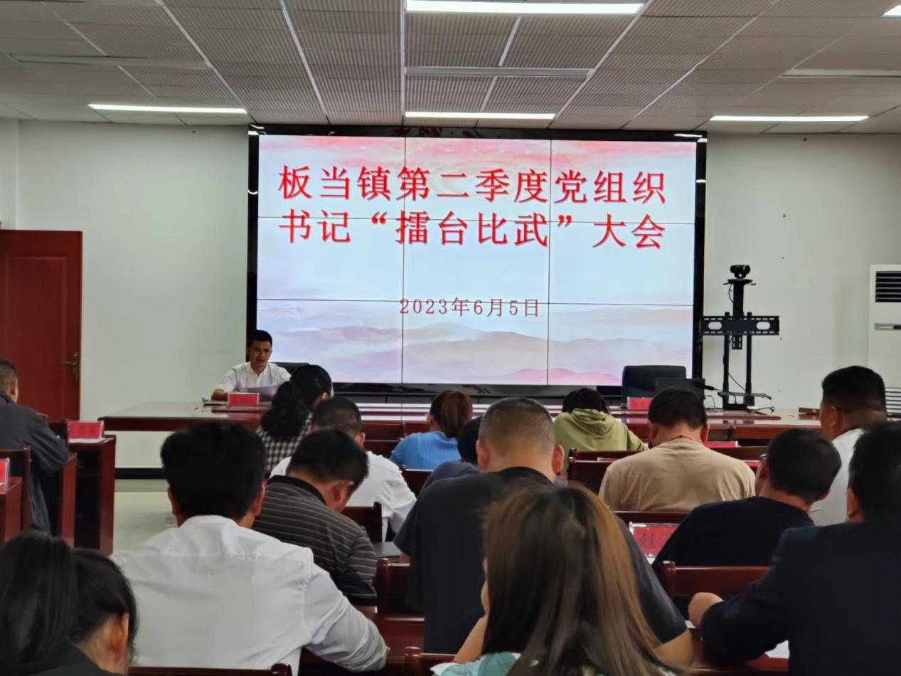 板當鎮黨委委員、組織委員王京京同志主持。
