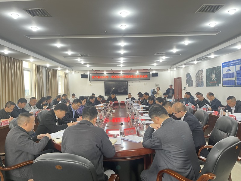 黃平縣召開了2023年第一季度助企紓困政銀企座談會議。