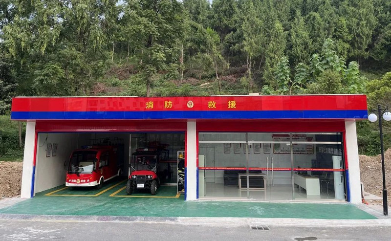 旺家社区微型消防站。黄倩摄
