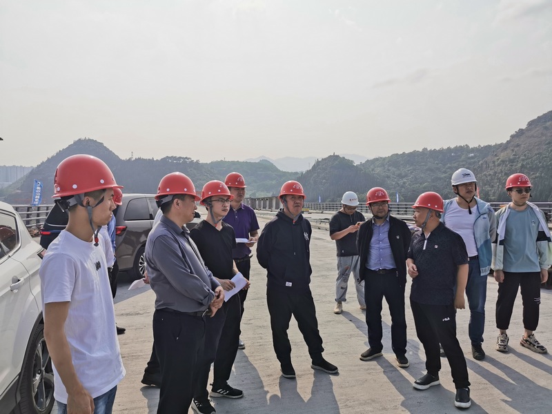实地查看金州大桥建设情况。