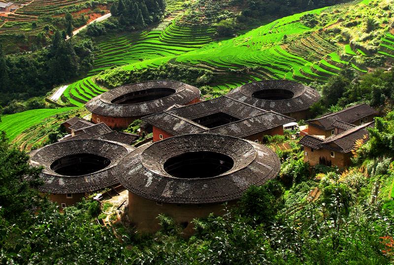 福建漳州土楼。