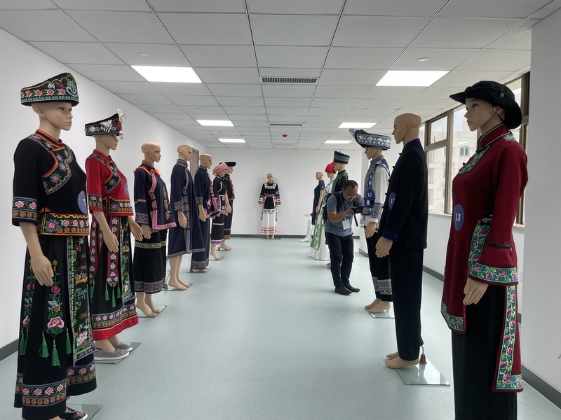 中國仡佬族服飾文化展演現場。