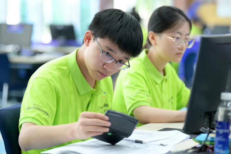 比赛现场。贵州交通职业技术学院供图