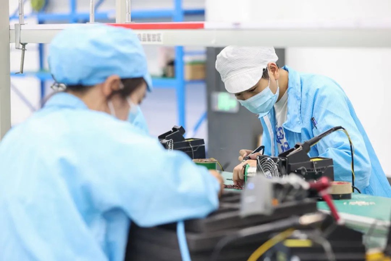 轄區企業貴州微芯科技有限公司生產車間。趙毫攝