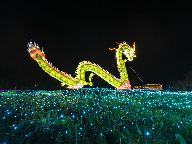nEO_IMG_2023年8月11日，以“星海”為創作主題的2023貴陽星海之夜燈光節在清鎮市鄉愁貴州景區開幕。
