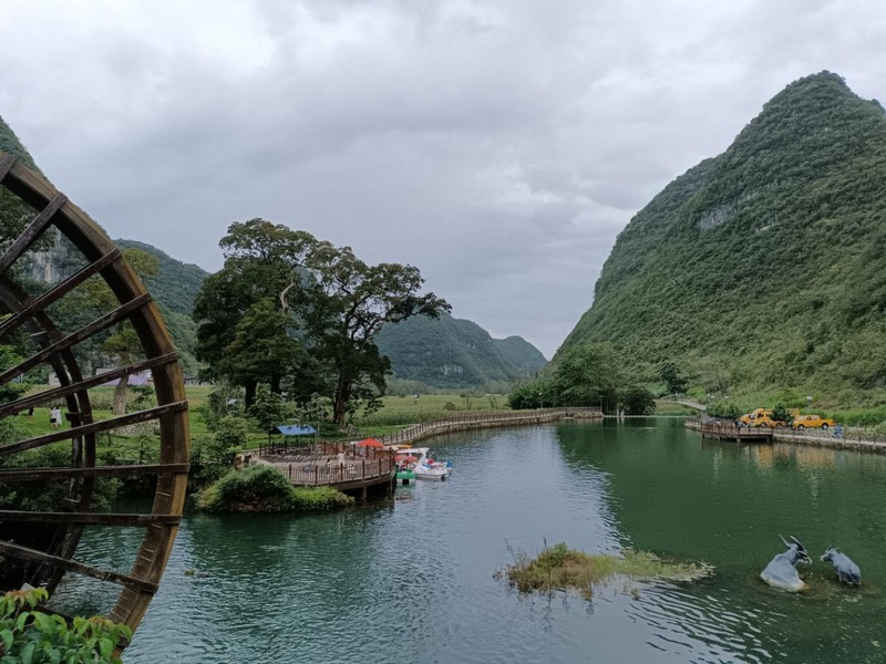 碧绿醉人的景色。