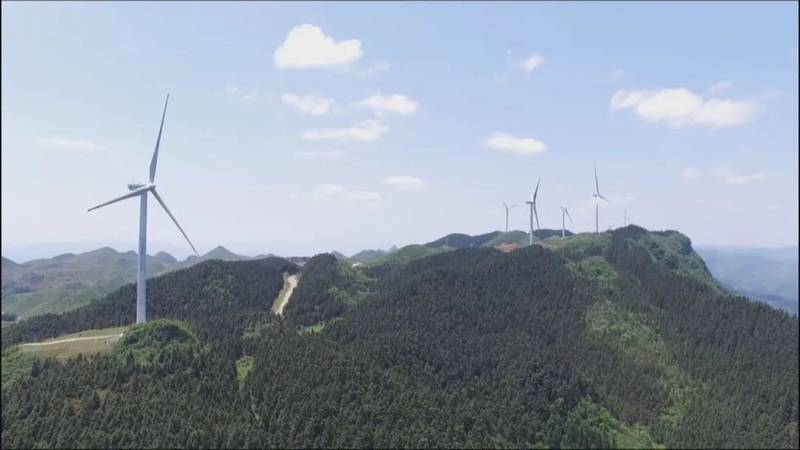 风力发电。