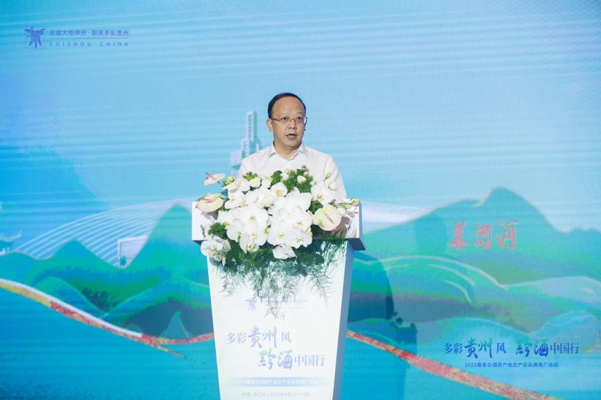 贵州省工业和信息化厅党组成员、副厅长汪家强发言。