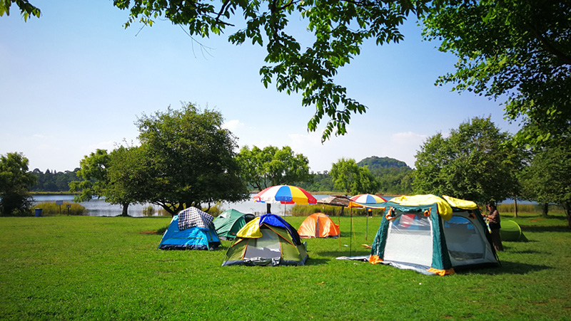 長湖露營。