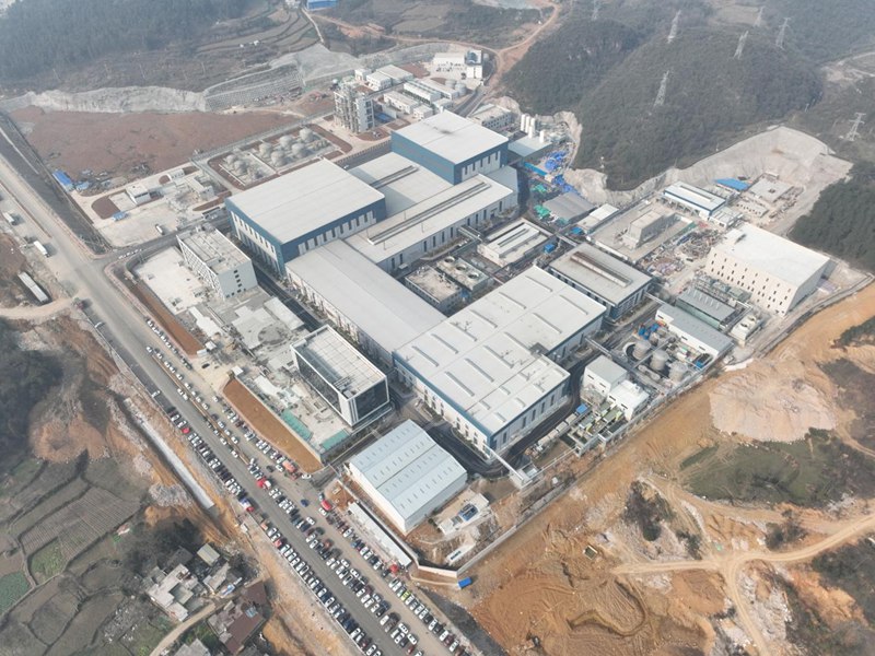 （中伟兴阳磷酸铁产线建设现场 贵鑫瑞和提供）