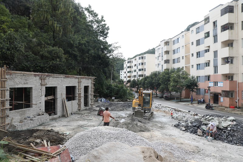 修建现场。