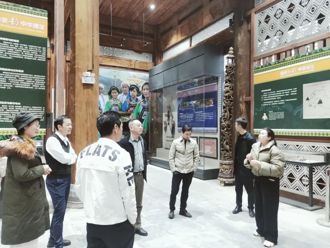 参观茶博园茶文化展览馆。