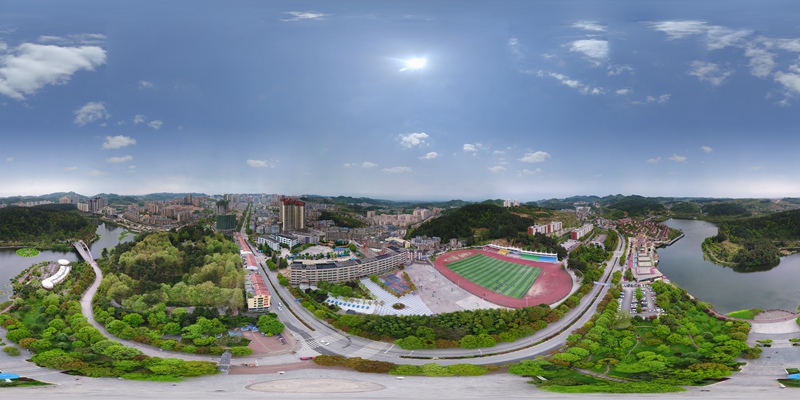 美丽的开阳城市。