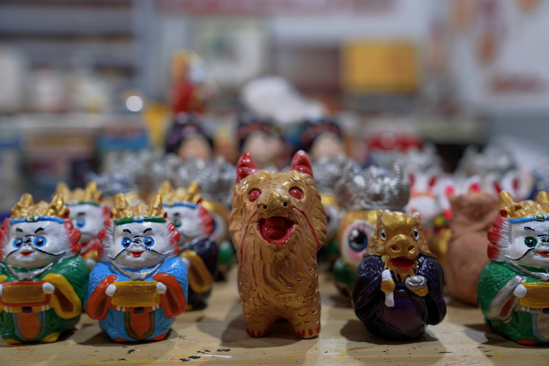 桐梓泥哨系列產品。王琨榮攝